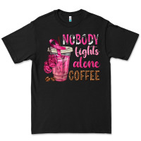 Black Nobody Fights Alone Coffee Premium Tee - texasbilliewilder