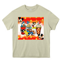 Mossy cartoon characters coffee cups Heavy Core Tee - Zillion Design Studio