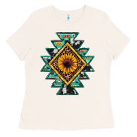 Bone aztec leopard sunflower Ladies Tee - JahusDesignShop