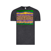 Vintage Black mardi gras leopard Vintage Tee - AdoDesignShop