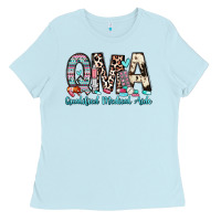 Baby Blue qma qualified medical aide Ladies Tee - Zillion Design Studio