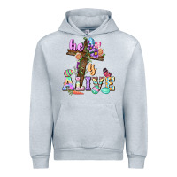 Heather Grey He is alive Easter Day Urban Hoodie - CowGirlArtShop