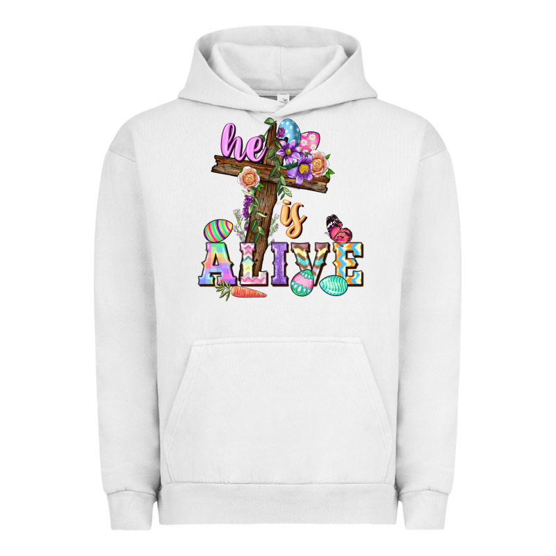 He Is Alive Easter Day Urban Hoodie by CowGirlArtShop | Teevron