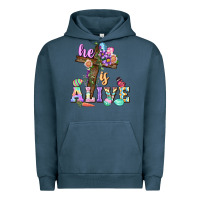 Pigment Midnight Navy He is alive Easter Day Urban Hoodie - CowGirlArtShop