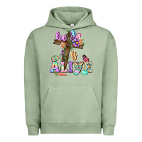 Pigment Oil Green He is alive Easter Day Urban Hoodie - CowGirlArtShop