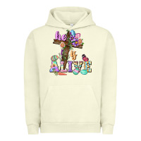 Pigment Pistachio He is alive Easter Day Urban Hoodie - CowGirlArtShop