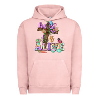Pigment Salmon He is alive Easter Day Urban Hoodie - CowGirlArtShop