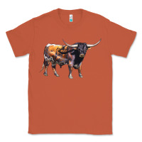 Copper Texas Longhorn Bull Classic Tee - LillyAllenDesigns