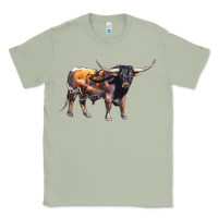 Matcha Texas Longhorn Bull Classic Tee - LillyAllenDesigns