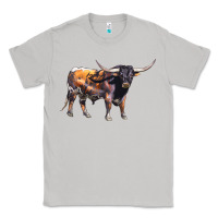 Moon Dust Texas Longhorn Bull Classic Tee - LillyAllenDesigns