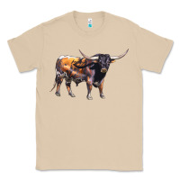 Mushroom Texas Longhorn Bull Classic Tee - LillyAllenDesigns