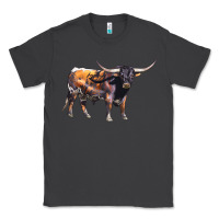 Smoke Texas Longhorn Bull Classic Tee - LillyAllenDesigns