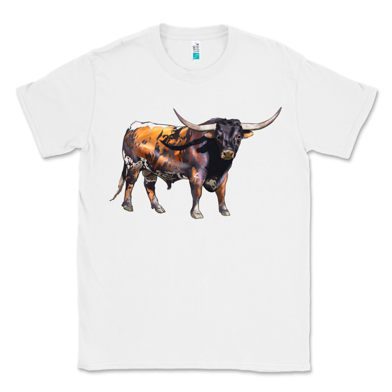 Texas Longhorn Bull Classic Tee by LillyAllenDesigns | Teevron