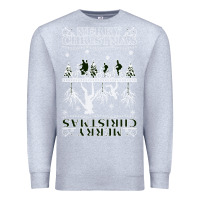 Heather Grey Merry Christmas Premium Sweatshirt - Bettercallsaul