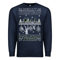 Navy Merry Christmas Premium Sweatshirt - Bettercallsaul