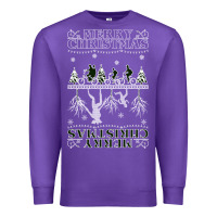Purple Merry Christmas Premium Sweatshirt - Bettercallsaul