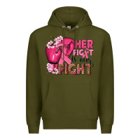 Army Green her fight is our fight Premium Hoodie - NancyCooperArtShop