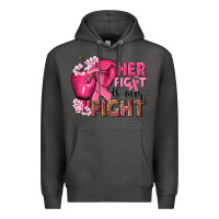Charcoal Heather her fight is our fight Premium Hoodie - NancyCooperArtShop
