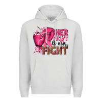 Dove Grey her fight is our fight Premium Hoodie - NancyCooperArtShop
