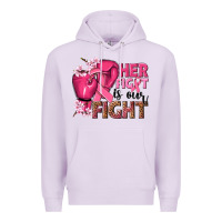 Lilac her fight is our fight Premium Hoodie - NancyCooperArtShop