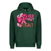 Sports Green her fight is our fight Premium Hoodie - NancyCooperArtShop