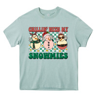 Chillin With My Snowmies Heavy Core Tee | Teevron