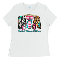 White pta physical therapy assistant Ladies Tee - Zillion Design Studio