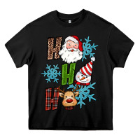 Black ho ho ho christmas Heavy Core Tee - RanaPortraitStore