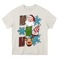 Cream ho ho ho christmas Heavy Core Tee - RanaPortraitStore