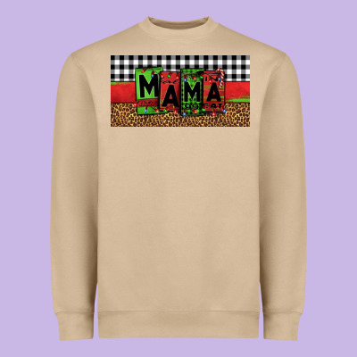 Mama Christmas Heavyweight Sweatshirt Designed By Jasminsmagicworld
