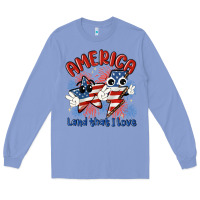 Colony Blue america land that i love Long Sleeve Tee - MaliasSmallBusiness