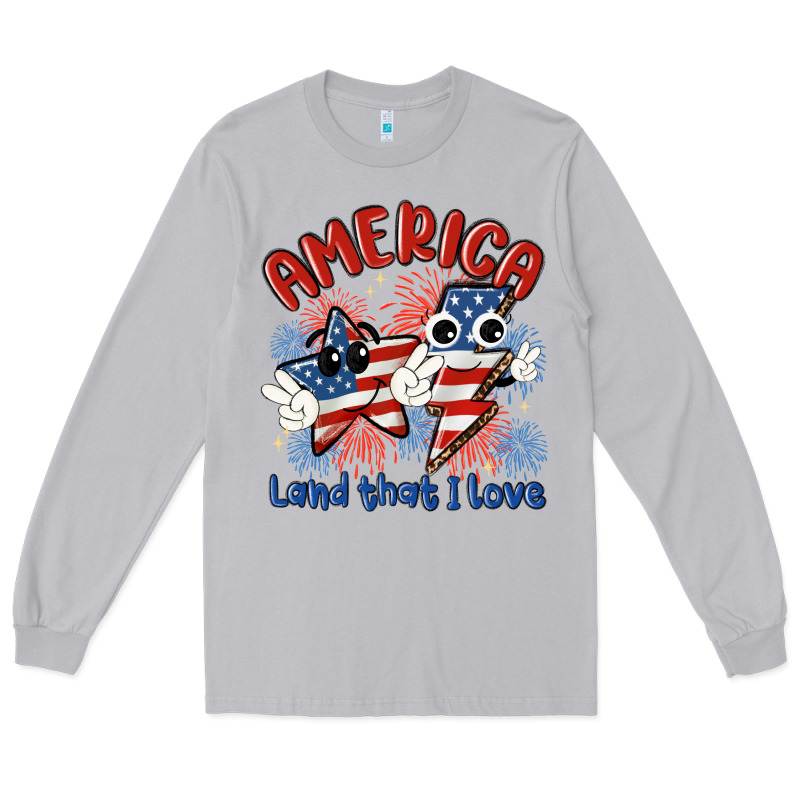 America Land That I Love Long Sleeve Tee by MaliasSmallBusiness | Teevron