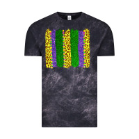 Cloud Black mardi gras leopard brushstrokes Vintage Tee - AdoDesignShop