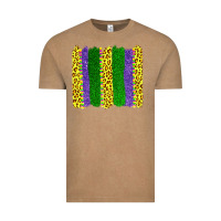 Vintage Coffee mardi gras leopard brushstrokes Vintage Tee - AdoDesignShop