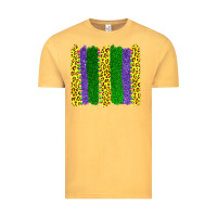 Vintage Mustard mardi gras leopard brushstrokes Vintage Tee - AdoDesignShop