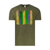 Vintage Olive mardi gras leopard brushstrokes Vintage Tee - AdoDesignShop