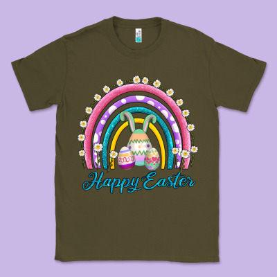 Easter Egg Bunny Rainbow Classic Tee Designed By Adodesignshop
