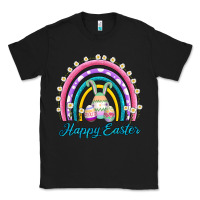 Black easter egg bunny rainbow Classic Tee - AdoDesignShop