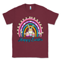 Burgundy easter egg bunny rainbow Classic Tee - AdoDesignShop