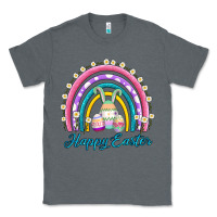 Charcoal Heather easter egg bunny rainbow Classic Tee - AdoDesignShop