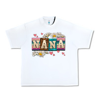 White daisy nana Urban Heavy Tee - AdoDesignShop