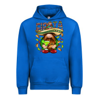 Cobalt Fiesta gnome with tacos Mexico Urban Hoodie - HowdyJamesFarm