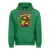 Emerald Fiesta gnome with tacos Mexico Urban Hoodie - HowdyJamesFarm