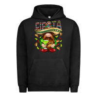 Pigment Black Fiesta gnome with tacos Mexico Urban Hoodie - HowdyJamesFarm