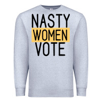 Heather Grey Nasty Women Vote Premium Sweatshirt - Bettercallsaul