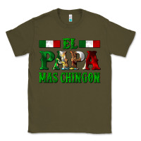 Army Green El Papa Mas Chingon Mexican Classic Tee - LillyAllenDesigns