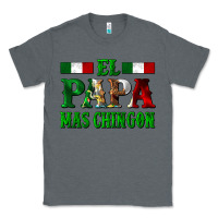 Charcoal Heather El Papa Mas Chingon Mexican Classic Tee - LillyAllenDesigns