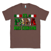Chestnut El Papa Mas Chingon Mexican Classic Tee - LillyAllenDesigns