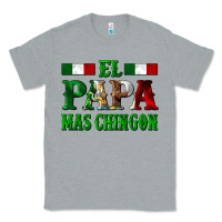 Heather Grey El Papa Mas Chingon Mexican Classic Tee - LillyAllenDesigns