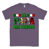 Lavender El Papa Mas Chingon Mexican Classic Tee - LillyAllenDesigns